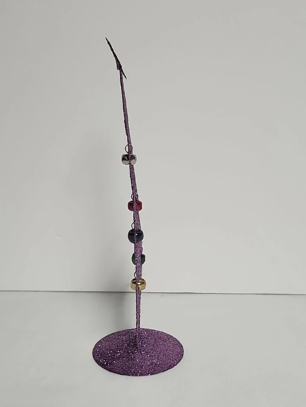 Glitter Purple Christmas Tree Table Decor - Unbranded